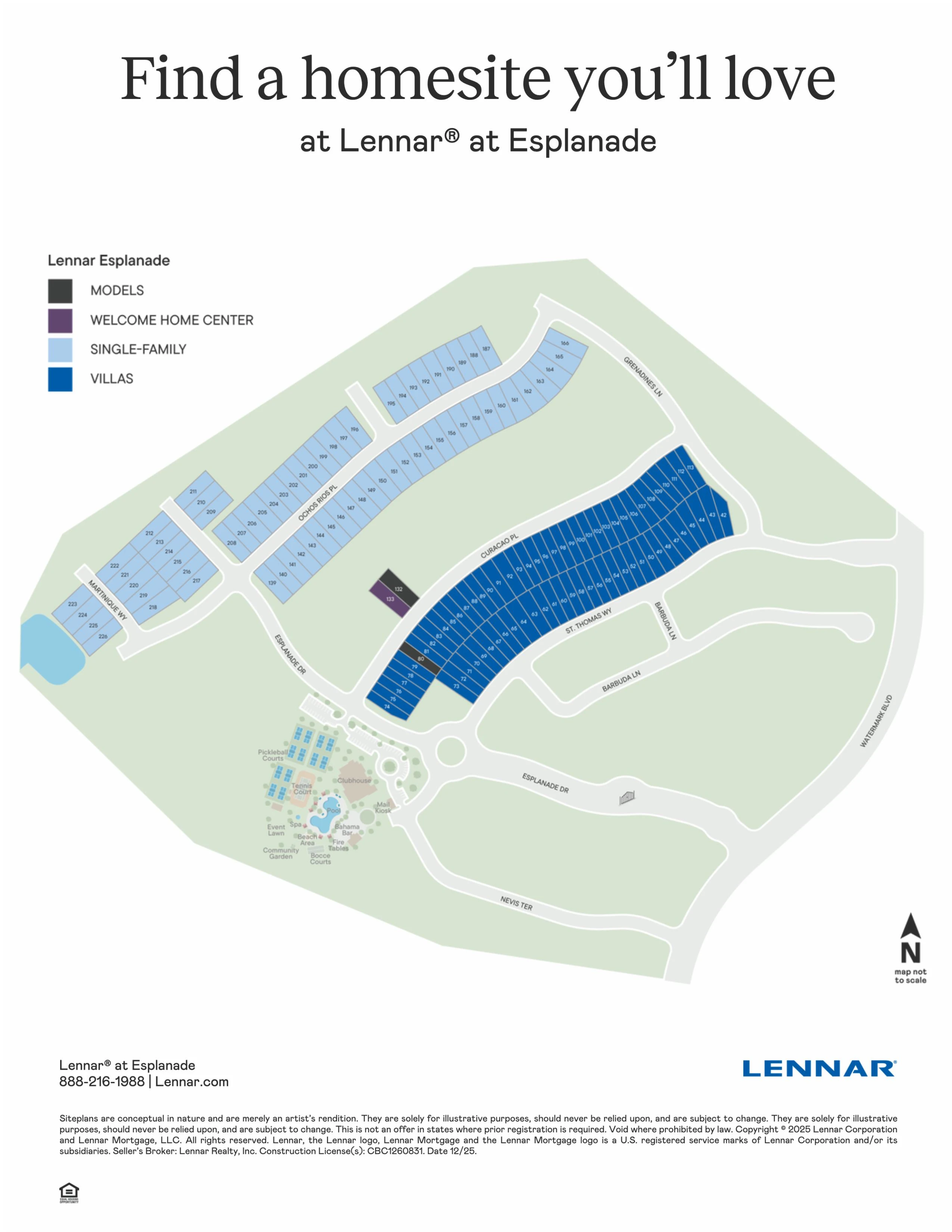 Lennar at Esplanade Site Plan